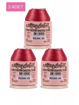 3 Adet Altınbaşak Oya ve Dantel İpi 20 gr - Royaleks - No: 045