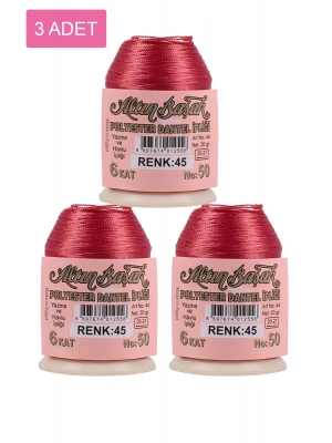 3 Adet Altınbaşak Oya ve Dantel İpi 20 gr - Royaleks - No: 045