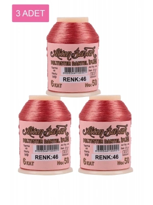 3 Adet Altınbaşak Oya ve Dantel İpi 20 gr - Royaleks - No: 046