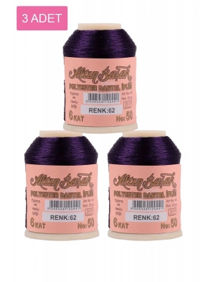 3 Adet Altınbaşak Oya ve Dantel İpi 20 gr - Royaleks - No: 062