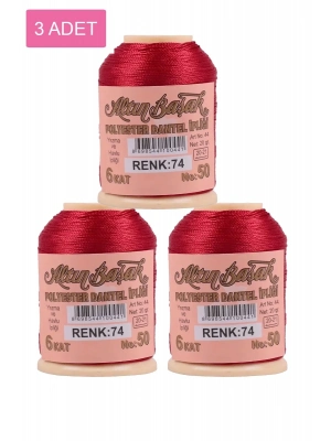 3 Adet Altınbaşak Oya ve Dantel İpi 20 gr - Royaleks - No: 074