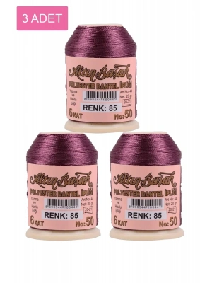 3 Adet Altınbaşak Oya ve Dantel İpi 20 gr - Royaleks - No: 085