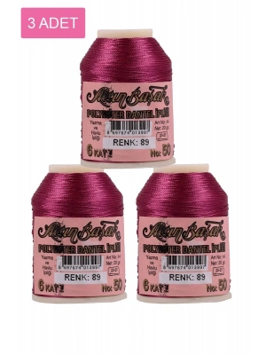 3 Adet Altınbaşak Oya ve Dantel İpi 20 gr - Royaleks - No: 089