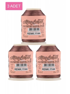 3 Adet Altınbaşak Oya ve Dantel İpi 20 gr - Royaleks - No: 1144