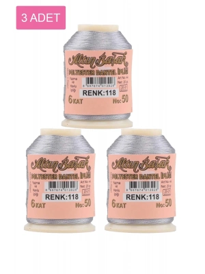 3 Adet Altınbaşak Oya ve Dantel İpi 20 gr - Royaleks - No: 118