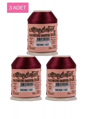 3 Adet Altınbaşak Oya ve Dantel İpi 20 gr - Royaleks - No: 122