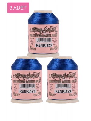 3 Adet Altınbaşak Oya ve Dantel İpi 20 gr - Royaleks - No: 123