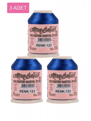 3 Adet Altınbaşak Oya ve Dantel İpi 20 gr - Royaleks - No: 123