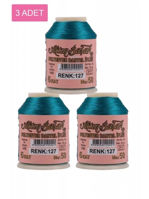 3 Adet Altınbaşak Oya ve Dantel İpi 20 gr - Royaleks - No: 127
