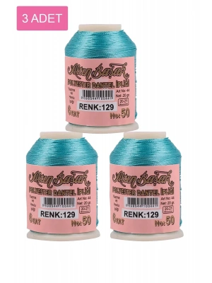 3 Adet Altınbaşak Oya ve Dantel İpi 20 gr - Royaleks - No: 129