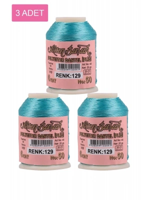 3 Adet Altınbaşak Oya ve Dantel İpi 20 gr - Royaleks - No: 129