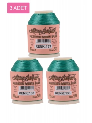 3 Adet Altınbaşak Oya ve Dantel İpi 20 gr - Royaleks - No: 133