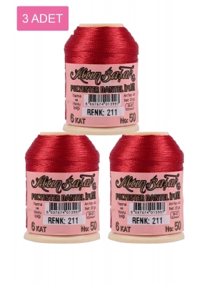 3 Adet Altınbaşak Oya ve Dantel İpi 20 gr - Royaleks - No: 211