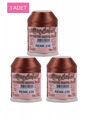 3 Adet Altınbaşak Oya ve Dantel İpi 20 gr - Royaleks - No: 239