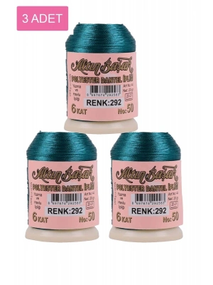 3 Adet Altınbaşak Oya ve Dantel İpi 20 gr - Royaleks - No: 292