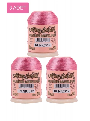 3 Adet Altınbaşak Oya ve Dantel İpi 20 gr - Royaleks - No: 312