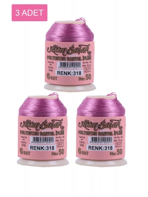 3 Adet Altınbaşak Oya ve Dantel İpi 20 gr - Royaleks - No: 318