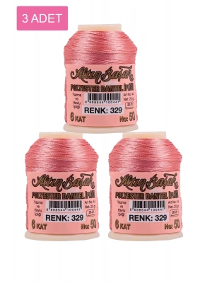 3 Adet Altınbaşak Oya ve Dantel İpi 20 gr - Royaleks - No: 329