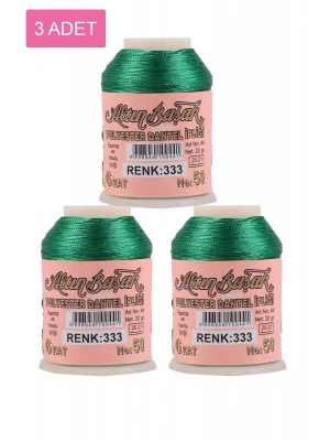 3 Adet Altınbaşak Oya ve Dantel İpi 20 gr - Royaleks - No: 333