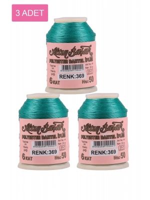 3 Adet Altınbaşak Oya ve Dantel İpi 20 gr - Royaleks - No: 369