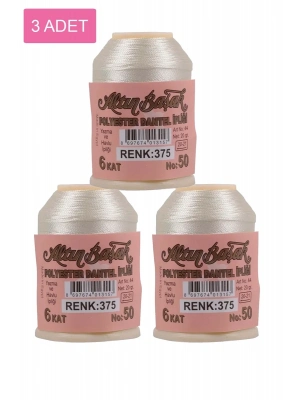 3 Adet Altınbaşak Oya ve Dantel İpi 20 gr - Royaleks - No: 375