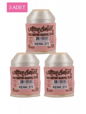 3 Adet Altınbaşak Oya ve Dantel İpi 20 gr - Royaleks - No: 375