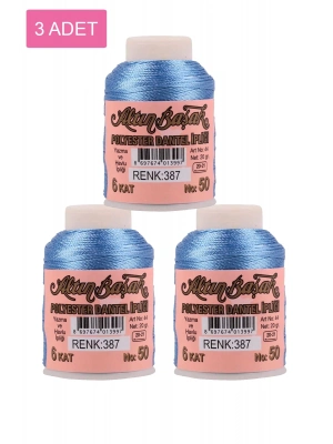 3 Adet Altınbaşak Oya ve Dantel İpi 20 gr - Royaleks - No: 387