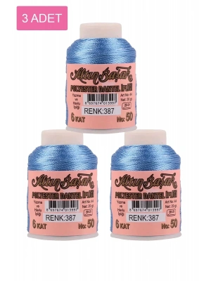 3 Adet Altınbaşak Oya ve Dantel İpi 20 gr - Royaleks - No: 387