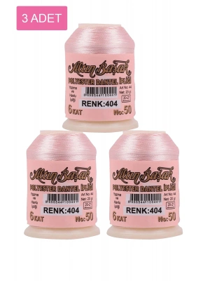 3 Adet Altınbaşak Oya ve Dantel İpi 20 gr - Royaleks - No: 404