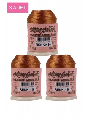 3 Adet Altınbaşak Oya ve Dantel İpi 20 gr - Royaleks - No: 410