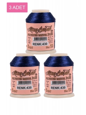3 Adet Altınbaşak Oya ve Dantel İpi 20 gr - Royaleks - No: 430