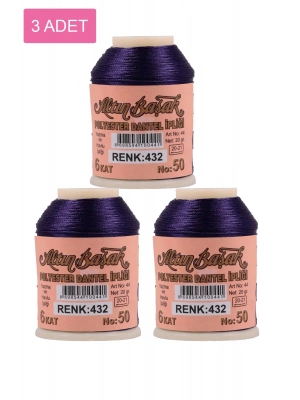 3 Adet Altınbaşak Oya ve Dantel İpi 20 gr - Royaleks - No: 432