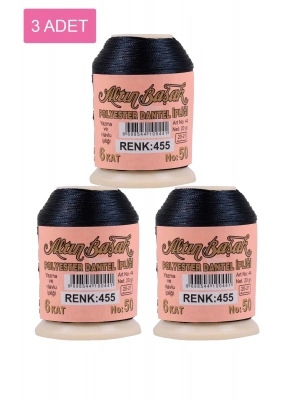 3 Adet Altınbaşak Oya ve Dantel İpi 20 gr - Royaleks - No: 455