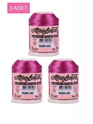 3 Adet Altınbaşak Oya ve Dantel İpi 20 gr - Royaleks - No: 465