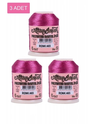 3 Adet Altınbaşak Oya ve Dantel İpi 20 gr - Royaleks - No: 465