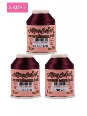 3 Adet Altınbaşak Oya ve Dantel İpi 20 gr - Royaleks - No: 480