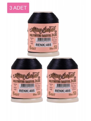3 Adet Altınbaşak Oya ve Dantel İpi 20 gr - Royaleks - No: 485