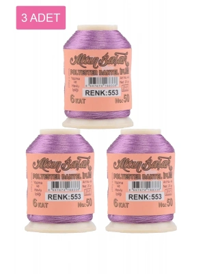 3 Adet Altınbaşak Oya ve Dantel İpi 20 gr - Royaleks - No: 553