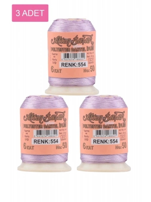 3 Adet Altınbaşak Oya ve Dantel İpi 20 gr - Royaleks - No: 554