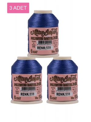 3 Adet Altınbaşak Oya ve Dantel İpi 20 gr - Royaleks - No: 559