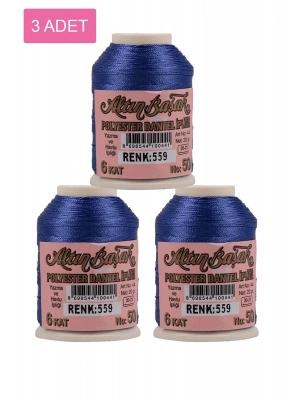 3 Adet Altınbaşak Oya ve Dantel İpi 20 gr - Royaleks - No: 559