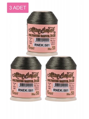 3 Adet Altınbaşak Oya ve Dantel İpi 20 gr - Royaleks - No: 581