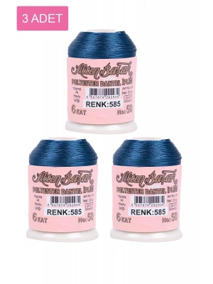 3 Adet Altınbaşak Oya ve Dantel İpi 20 gr - Royaleks - No: 585