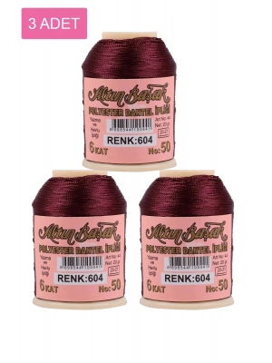 3 Adet Altınbaşak Oya ve Dantel İpi 20 gr - Royaleks - No: 604