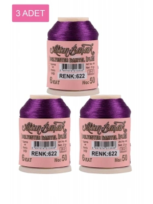 3 Adet Altınbaşak Oya ve Dantel İpi 20 gr - Royaleks - No: 622