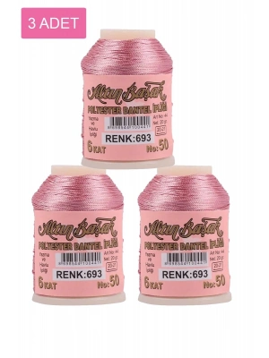 3 Adet Altınbaşak Oya ve Dantel İpi 20 gr - Royaleks - No: 693
