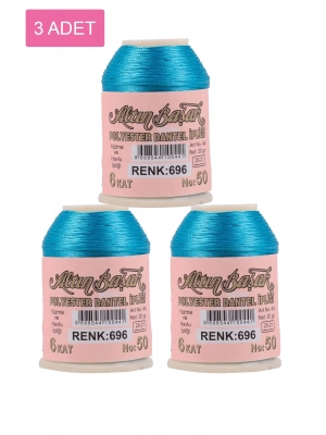 3 Adet Altınbaşak Oya ve Dantel İpi 20 gr - Royaleks - No: 696