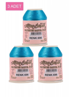 3 Adet Altınbaşak Oya ve Dantel İpi 20 gr - Royaleks - No: 696