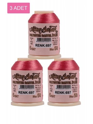 3 Adet Altınbaşak Oya ve Dantel İpi 20 gr - Royaleks - No: 697