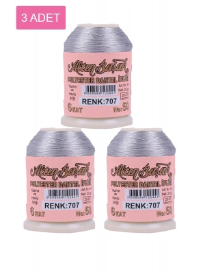 3 Adet Altınbaşak Oya ve Dantel İpi 20 gr - Royaleks - No: 707